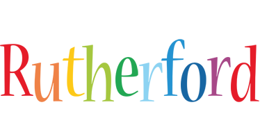 Rutherford birthday logo