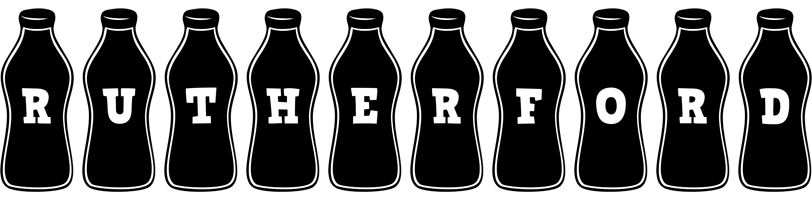 Rutherford bottle logo