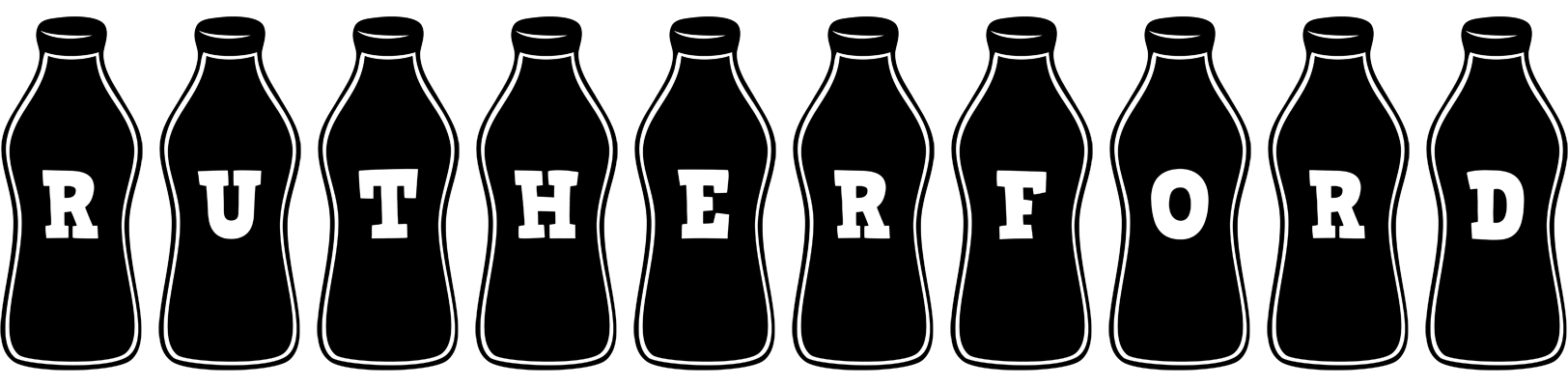 Rutherford bottle logo