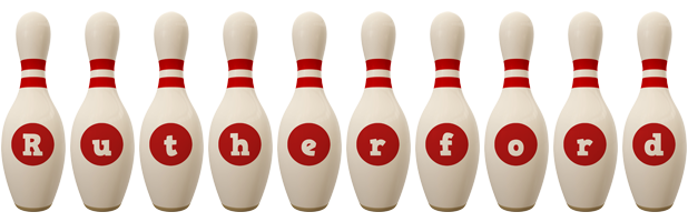 Rutherford bowling-pin logo