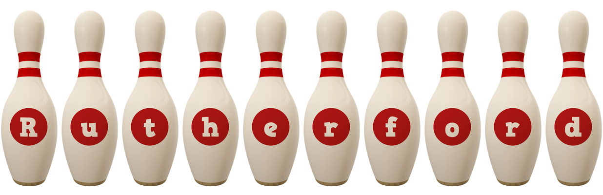 Rutherford bowling-pin logo