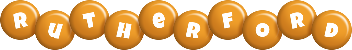 Rutherford candy-orange logo