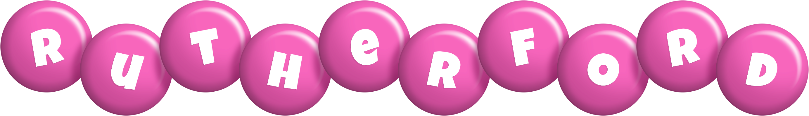 Rutherford candy-pink logo