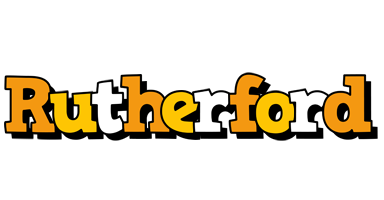 Rutherford cartoon logo