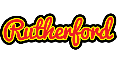 Rutherford fireman logo