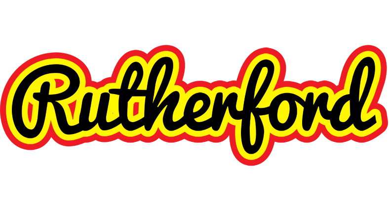 Rutherford flaming logo