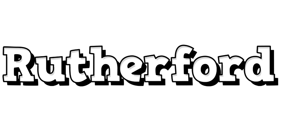 Rutherford snowing logo