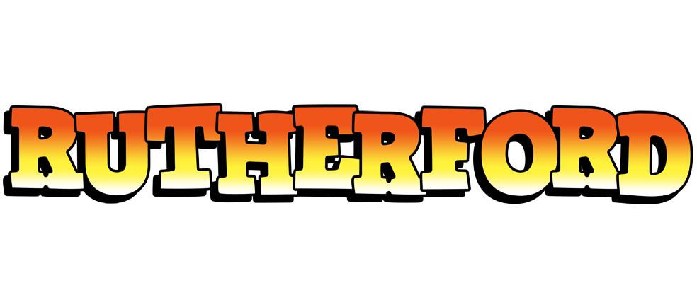 Rutherford sunset logo