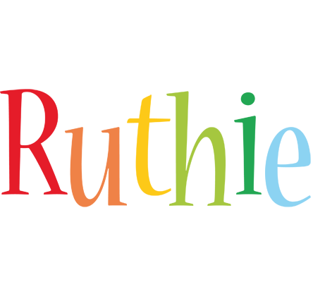Ruthie birthday logo