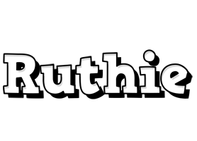 Ruthie snowing logo