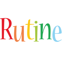 Rutine birthday logo