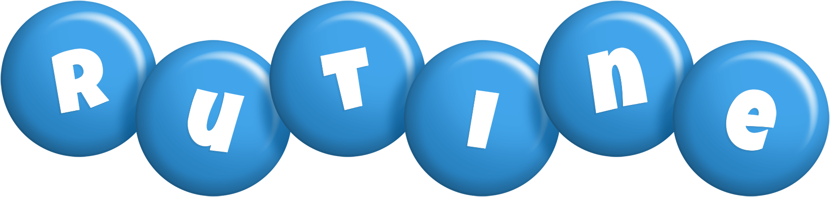 Rutine candy-blue logo