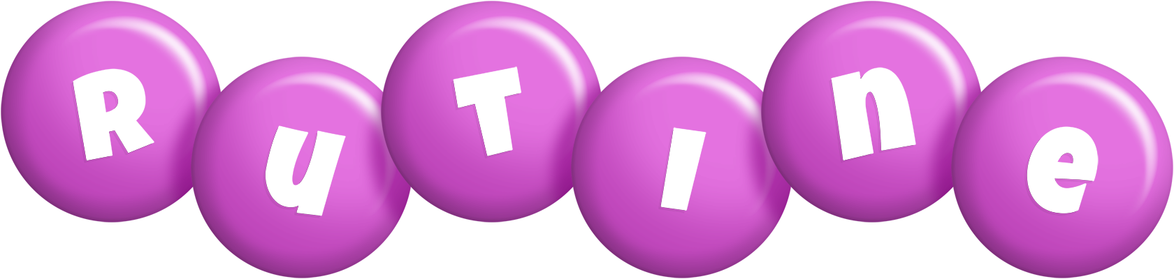 Rutine candy-purple logo