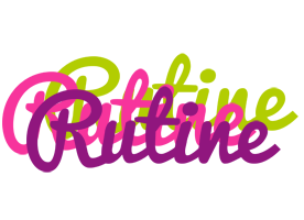 Rutine flowers logo