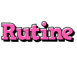 Rutine girlish logo