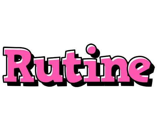 Rutine girlish logo