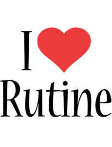 Rutine i-love logo