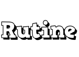 Rutine snowing logo