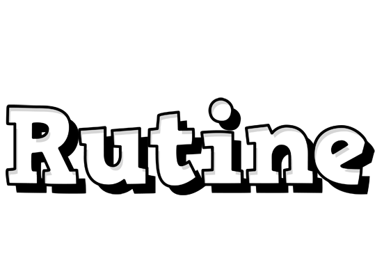 Rutine snowing logo