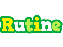 Rutine soccer logo