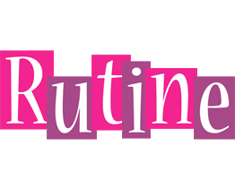 Rutine whine logo