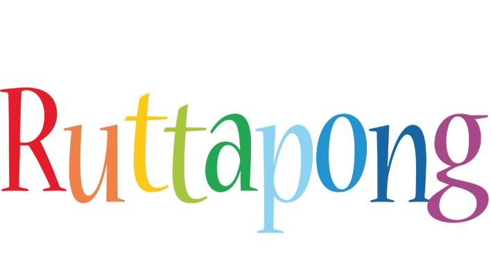 Ruttapong birthday logo