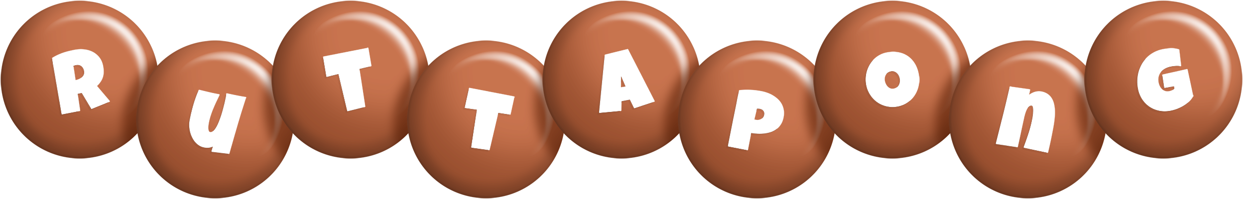 Ruttapong candy-brown logo