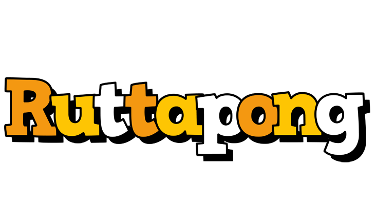 Ruttapong cartoon logo