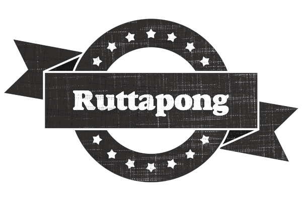 Ruttapong grunge logo