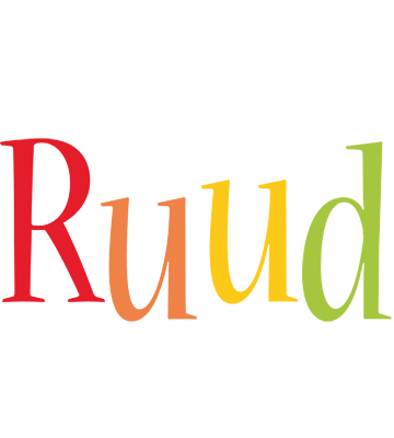 Ruud birthday logo