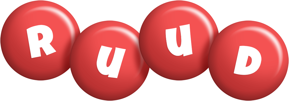 Ruud candy-red logo