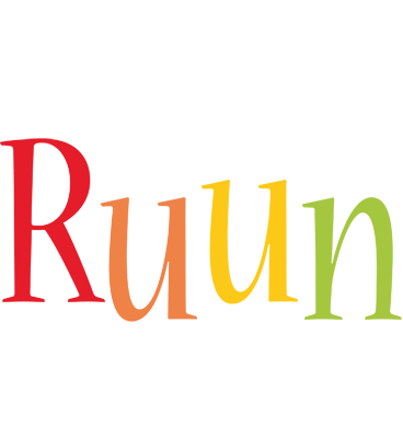 Ruun birthday logo