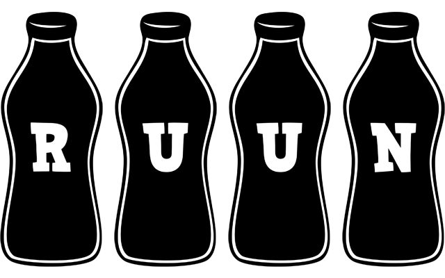 Ruun bottle logo