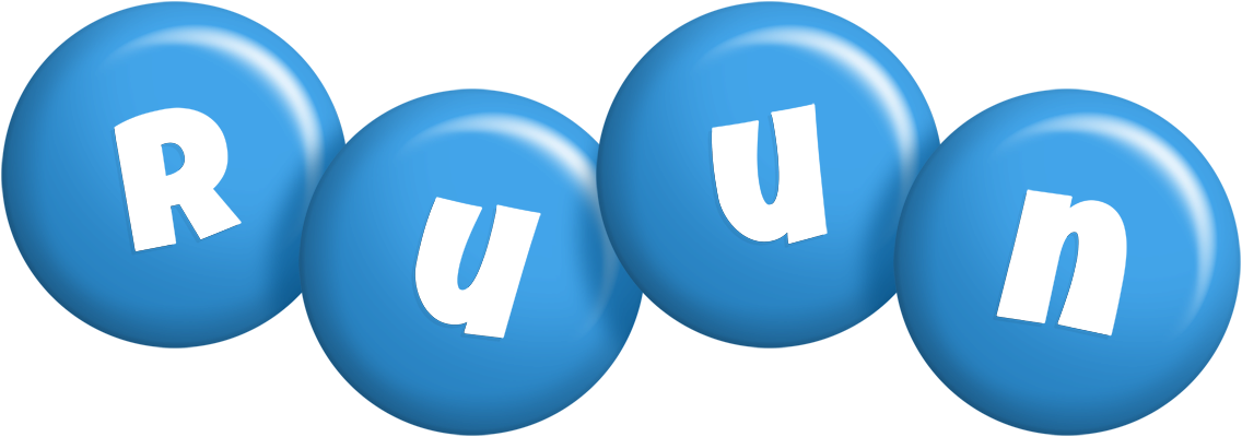 Ruun candy-blue logo