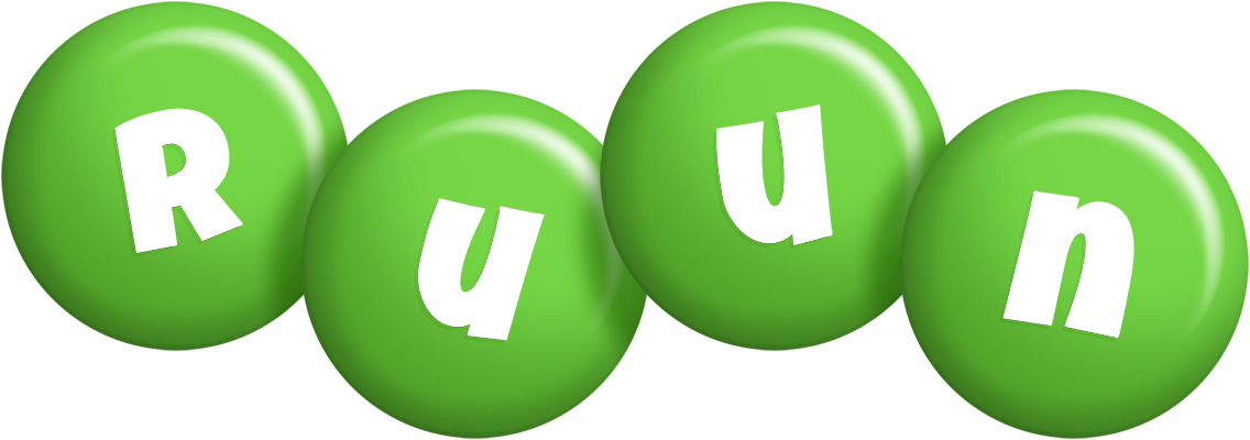 Ruun candy-green logo