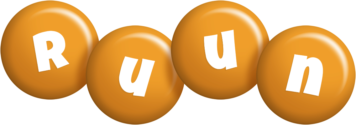 Ruun candy-orange logo