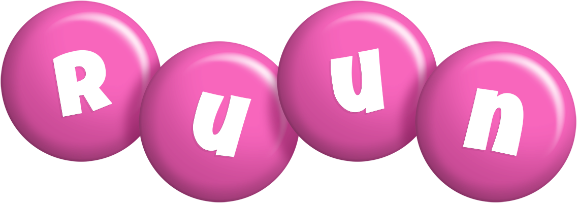 Ruun candy-pink logo