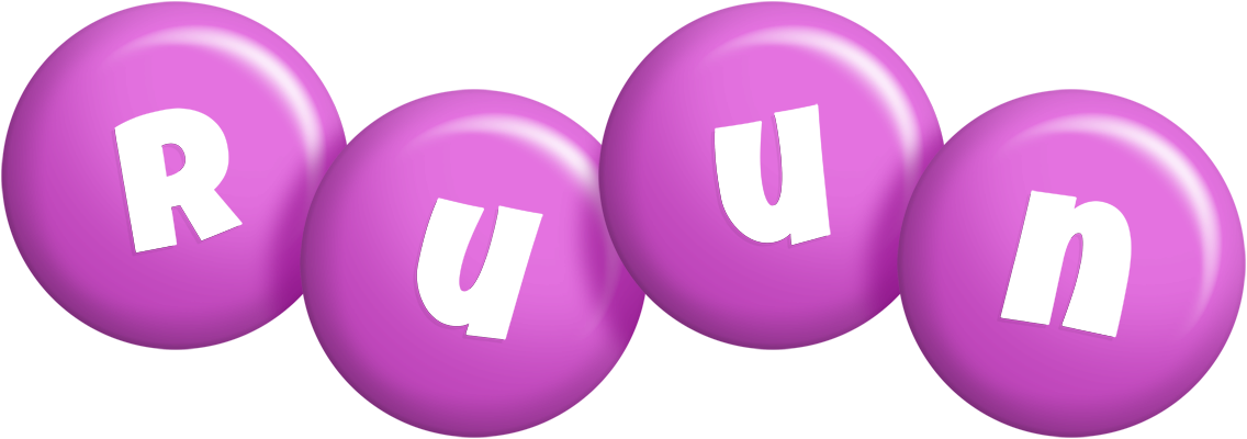 Ruun candy-purple logo