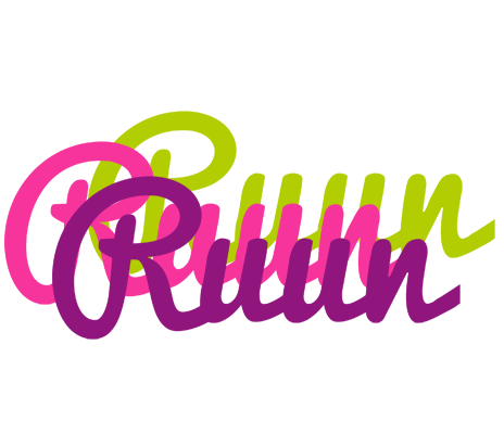 Ruun flowers logo