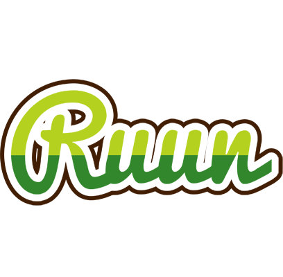 Ruun golfing logo