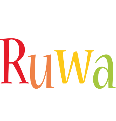 Ruwa birthday logo