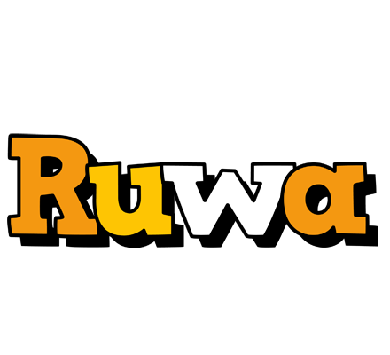 Ruwa cartoon logo