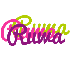 Ruwa flowers logo