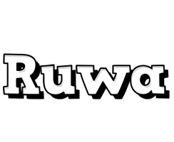 Ruwa snowing logo