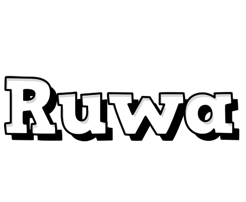 Ruwa snowing logo