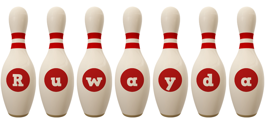 Ruwayda bowling-pin logo