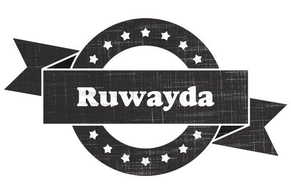 Ruwayda grunge logo