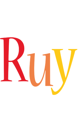 Ruy birthday logo
