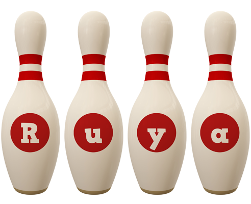 Ruya bowling-pin logo