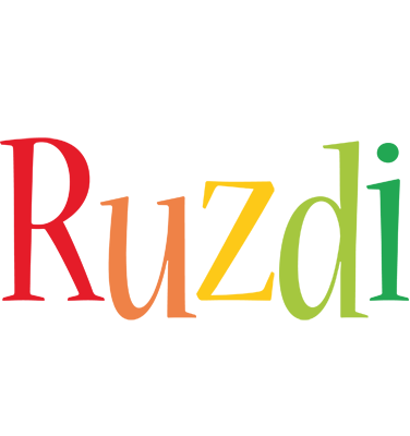 Ruzdi birthday logo